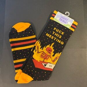 Novelty socks - F* This Meeting